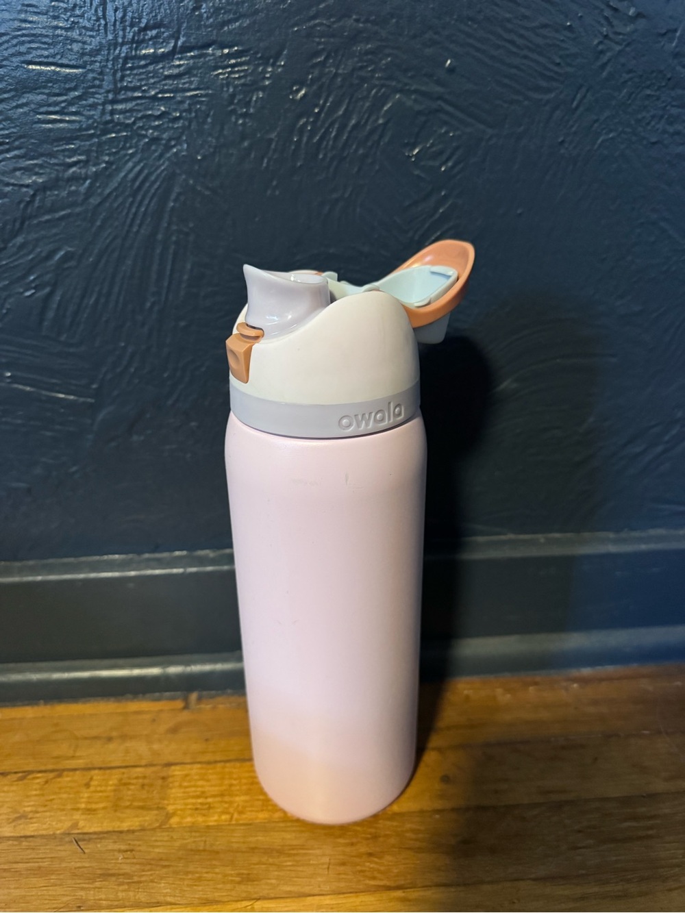 Owala Pink Insulated Peak Water Bottle with Flip Straw